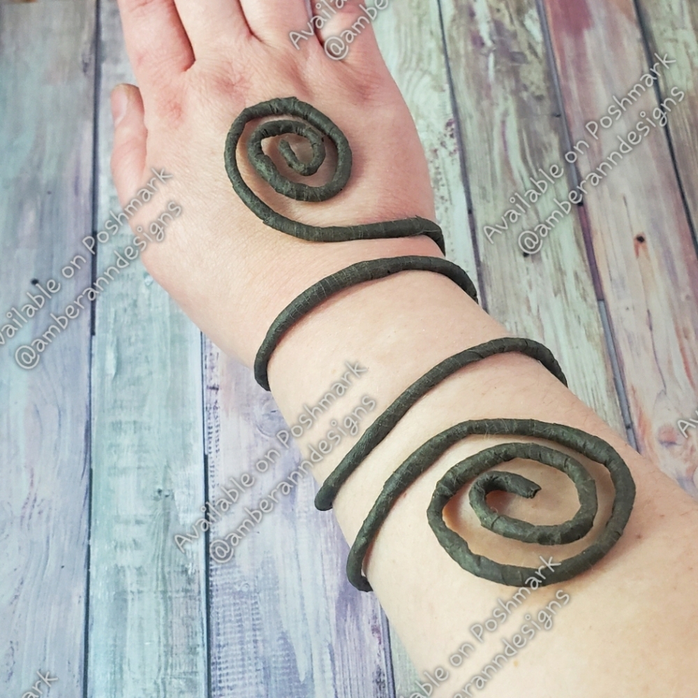 Simple Dark Brown Arm Vine Cuff Bracelet